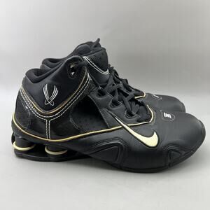 Nike Shox Air Flight Vince Carter Shoes Men Size 9.5 Black Basketball Sneakers